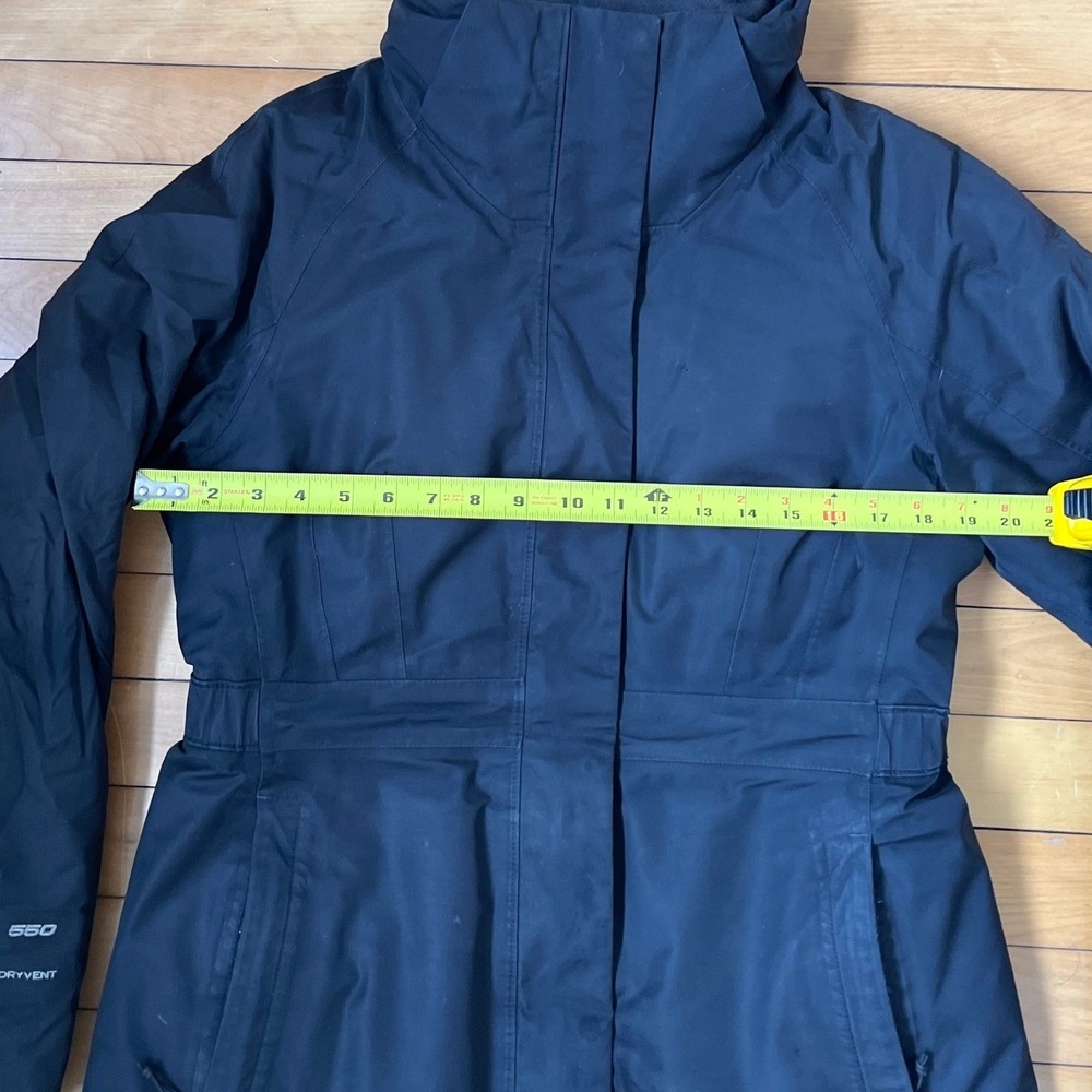 The North Face Arctic Parka Womens Medium Black 550 Down DryVent Winter Jacket - Picture 6 of 10